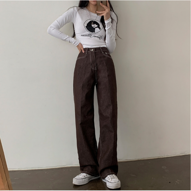 早秋預訂|4色NO FADE車線牛仔長褲 (S-XL) 早秋預訂|4色NO FADE車線牛仔長褲 (S-XL)