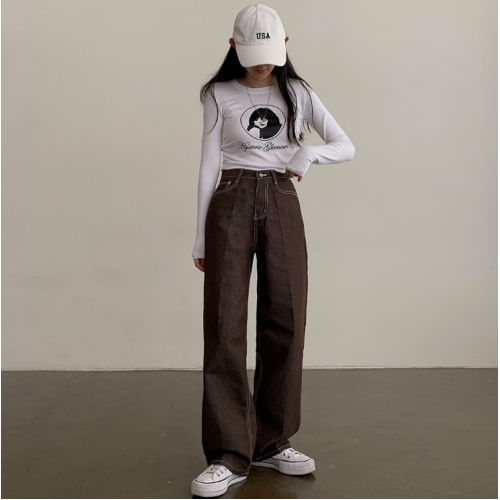 早秋預訂｜4色NO FADE車線牛仔長褲 (S-XL)