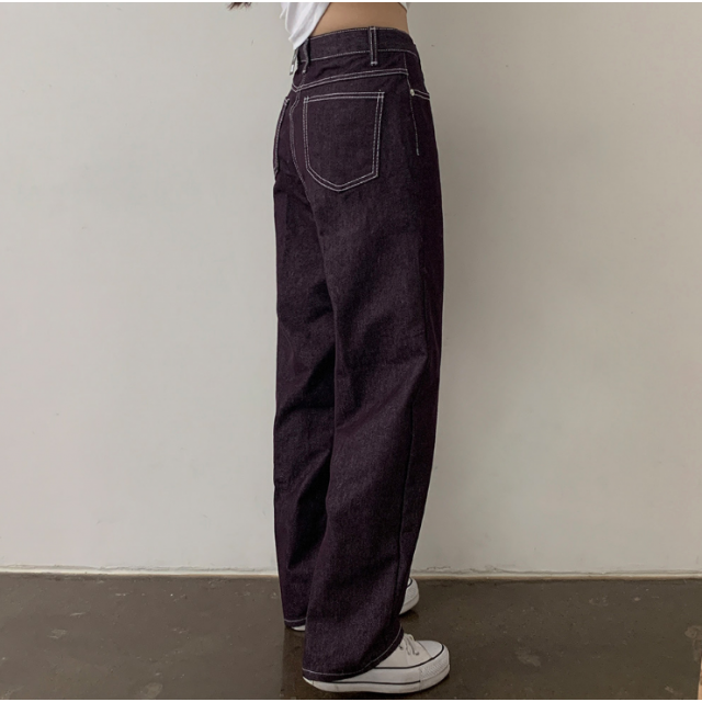 早秋預訂|4色NO FADE車線牛仔長褲 (S-XL) 早秋預訂|4色NO FADE車線牛仔長褲 (S-XL)