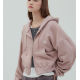 秋冬預訂｜MUAHMUAH BALLOON CROP HOOD ZIP-UP