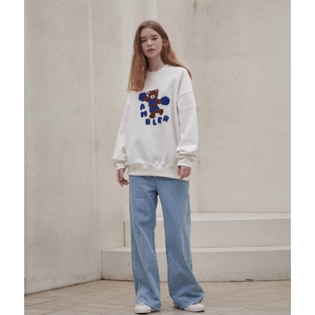 22F/W 預訂｜AMBLER CHEERLEADER BEAR SWEATSHIRT