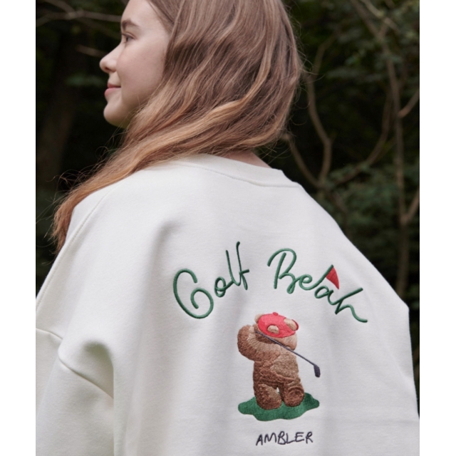 22F/W 預訂|AMBLER GOLF BEAR SWEATSHIRT 22F/W 預訂|AMBLER GOLF BEAR SWEATSHIRT
