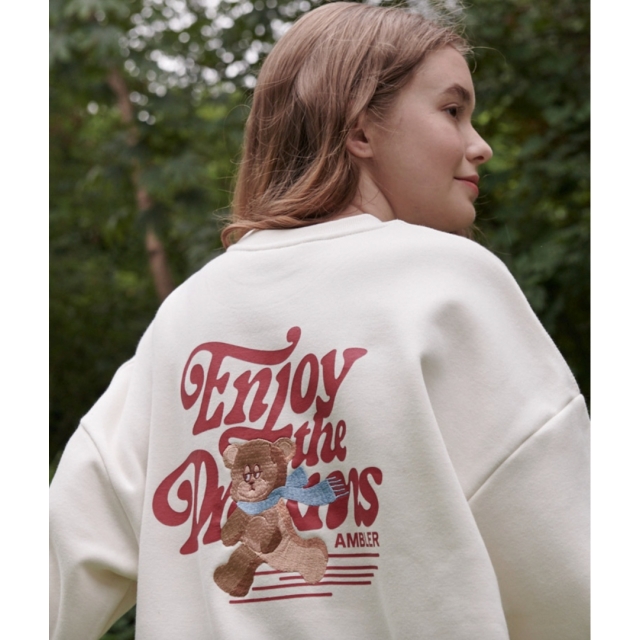 22F/W 預訂｜AMBLER CARTOON BEAR SWEATSHIRT