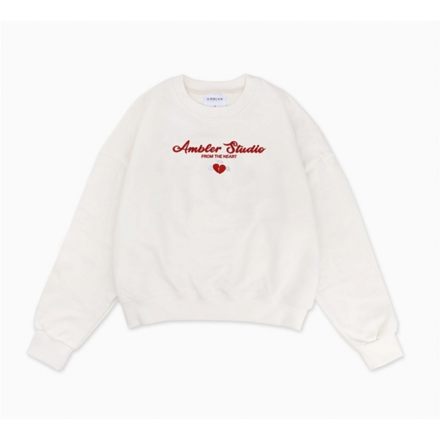 22F/W 預訂｜AMBLER BROKEN HEART CROP SWEATSHIRT