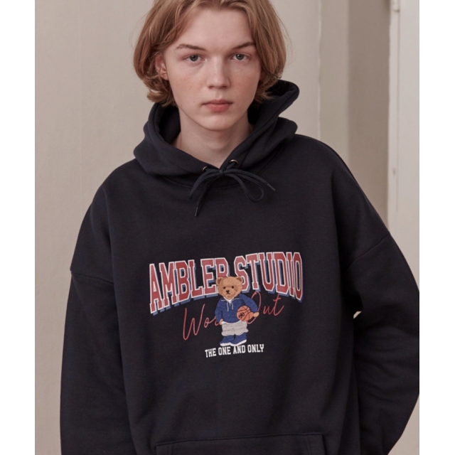 22F/W 預訂｜AMBLER BASKETBALL BEAR HOODIE