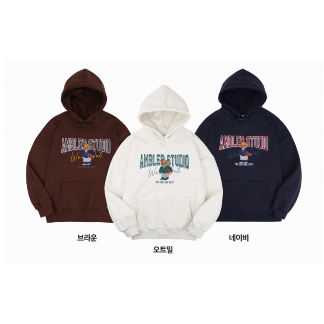 22F/W 預訂｜AMBLER BASKETBALL BEAR HOODIE