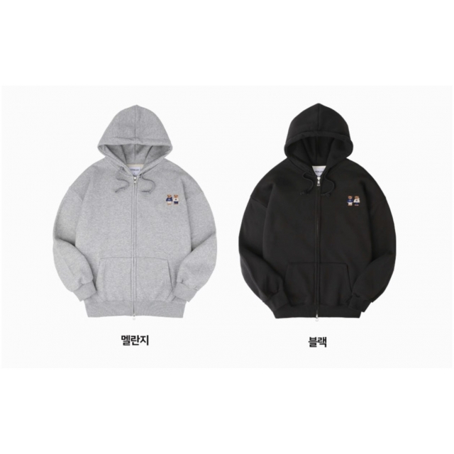 22F/W 預訂｜AMBLER TWINLOOK BEAR ZIPUP HOODIE