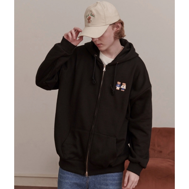 22F/W 預訂｜AMBLER TWINLOOK BEAR ZIPUP HOODIE
