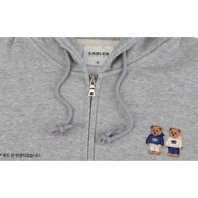 22F/W 預訂｜AMBLER TWINLOOK BEAR ZIPUP HOODIE