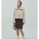 秋冬預訂｜MUAHMUAH COLLAR FUR ZIP-UP JACKET