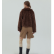 秋冬預訂｜MUAHMUAH COLLAR FUR ZIP-UP JACKET