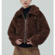 秋冬預訂｜MUAHMUAH COLLAR FUR ZIP-UP JACKET