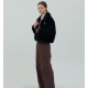 秋冬預訂｜MUAHMUAH COLLAR FUR ZIP-UP JACKET