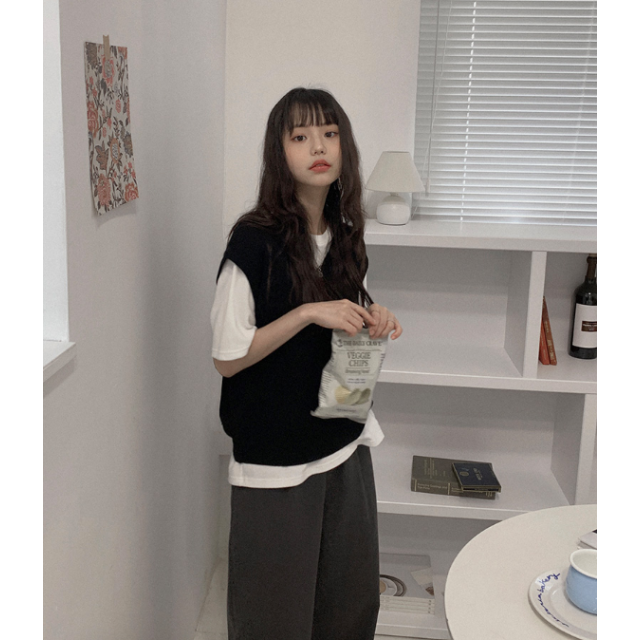 春季預訂|11色基本v領針織背心 春季預訂|11色基本v領針織背心