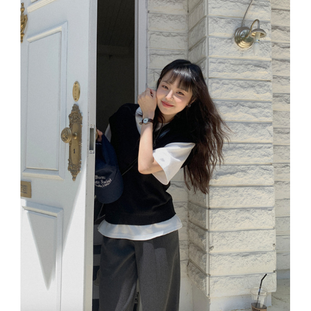 春季預訂|11色基本v領針織背心 春季預訂|11色基本v領針織背心