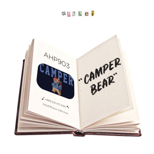 22F/W 預訂｜AMBLER CAMPER BEAR HOODIE