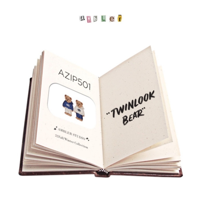 22F/W 預訂｜AMBLER TWINLOOK BEAR ZIPUP HOODIE