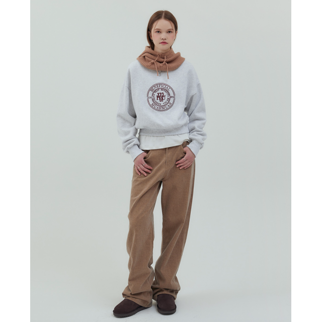 秋冬預訂｜MUAHMUAH FLEECE CROP SWEAT SHIRTS