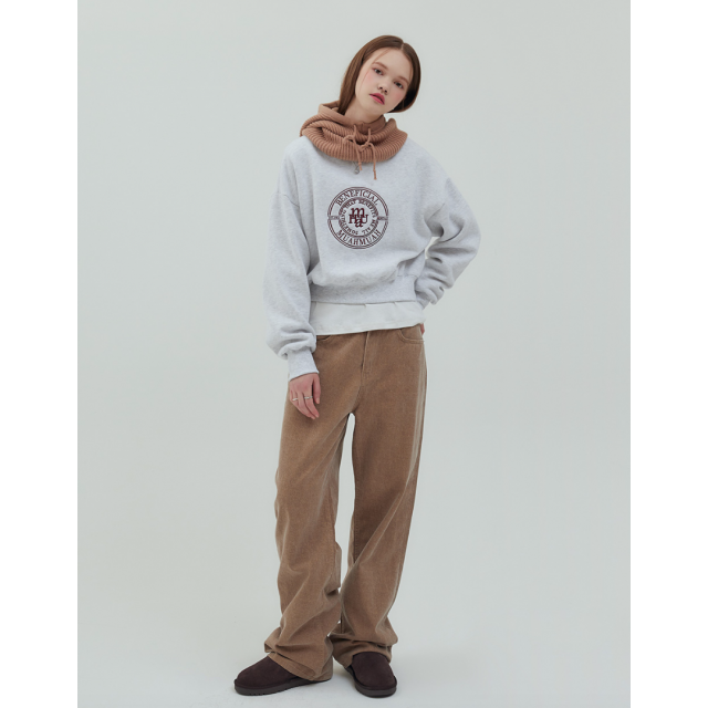 秋冬預訂｜MUAHMUAH FLEECE CROP SWEAT SHIRTS