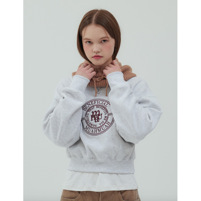 秋冬預訂｜MUAHMUAH FLEECE CROP SWEAT SHIRTS