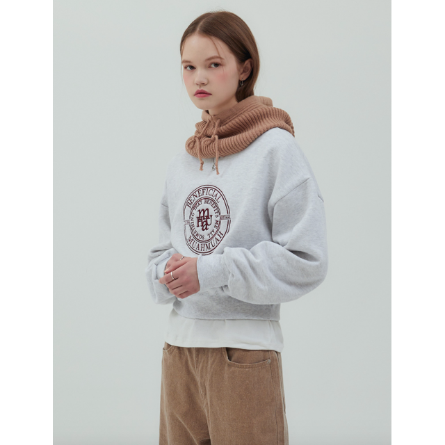 秋冬預訂｜MUAHMUAH FLEECE CROP SWEAT SHIRTS