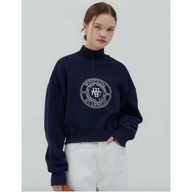 秋冬預訂｜MUAHMUAH FLEECE CROP SWEAT SHIRTS