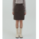 秋冬預訂｜MUAHMUAH A LINE COTTON REGULAR SKIRT