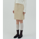 秋冬預訂｜MUAHMUAH A LINE COTTON REGULAR SKIRT