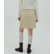 秋冬預訂｜MUAHMUAH A LINE COTTON REGULAR SKIRT