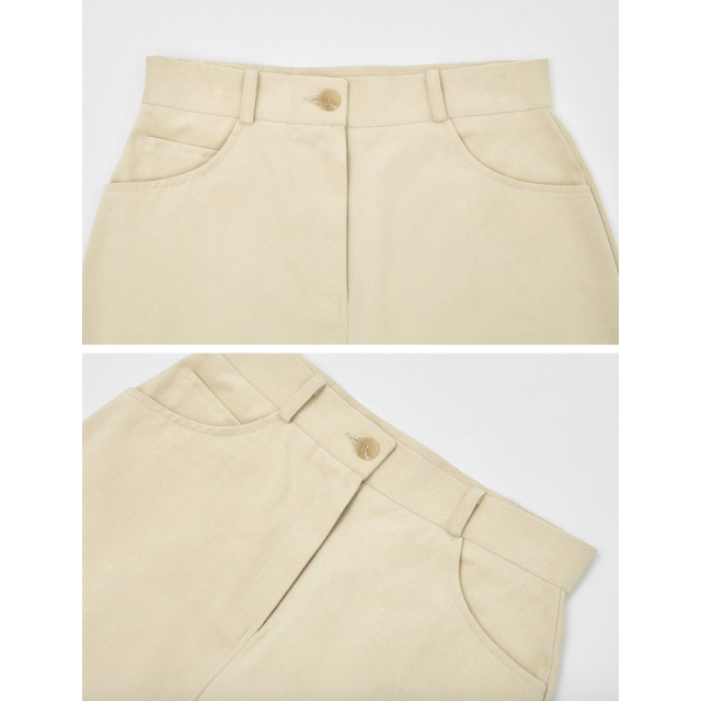 秋冬預訂｜MUAHMUAH A LINE COTTON REGULAR SKIRT