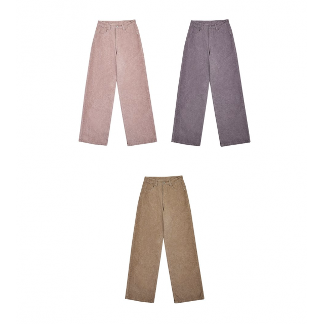 秋冬預訂｜MUAHMUAH CLASSIC COLOR WASHING COTTON PANTS