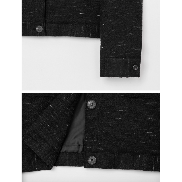 秋冬預訂｜MUAHMUAH COLLAR TWEED JACKET + SHORT SKIRT SET