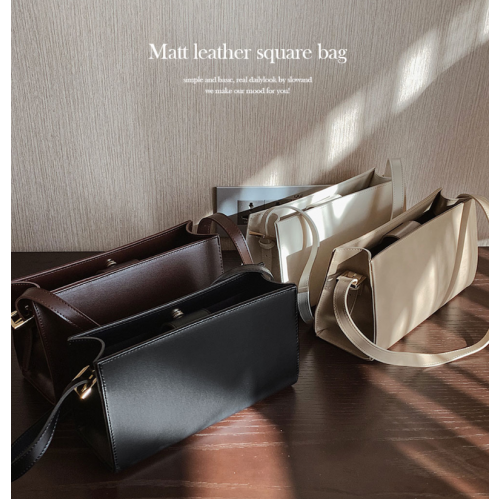 預訂｜SLOWAND MATT LEATHER SQUARE BAG (4 COLOR)