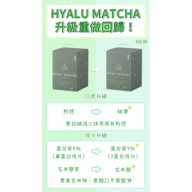 現貨｜新升級版! SHAURMI HYALU MATCHA 抹茶味代餐 (14包!!!)