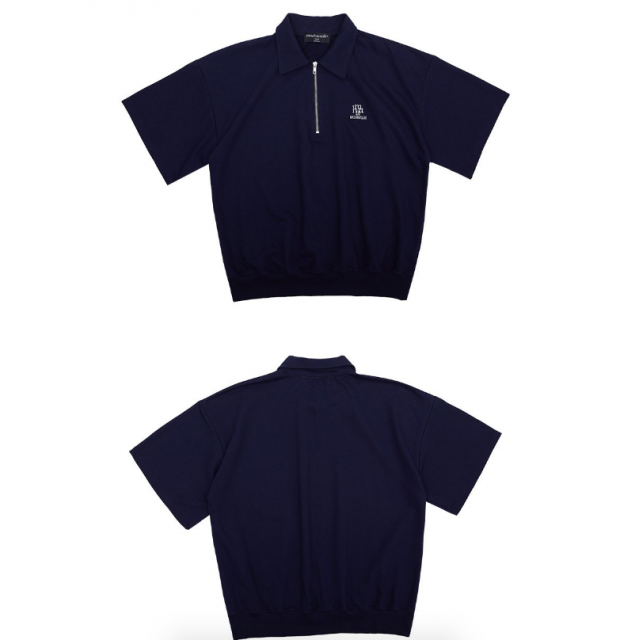 春季預訂|MUAHMUAH LOGO HALF ZIPUP HALF T-SHIRT 春季預訂|MUAHMUAH LOGO HALF ZIPUP HALF T-SHIRT