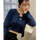 春季預訂｜MUAHMUAH LOGO SLIM FIT KNIT CARDIGAN