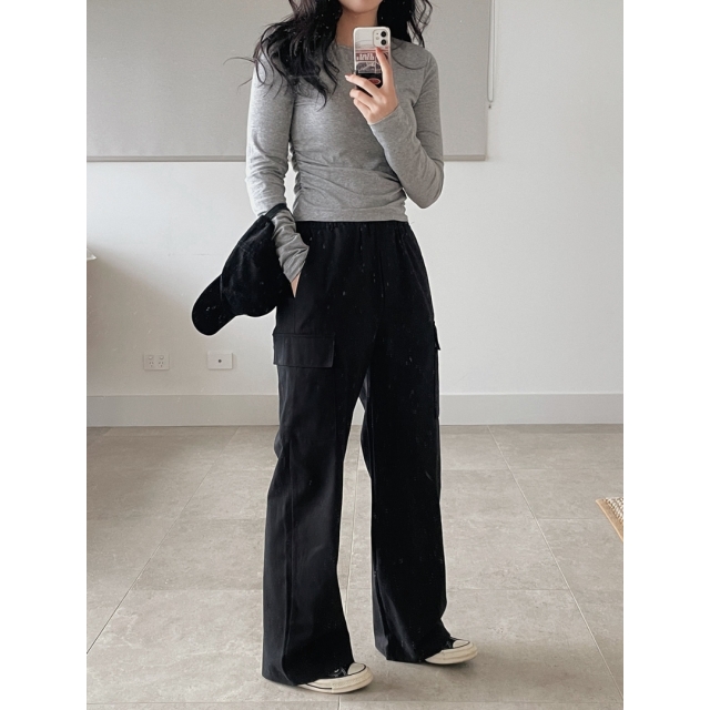預訂｜SLOWAND 自家製 #SLOWMADE. Easy Wide Banding Cargo Pants (6 COLOR)