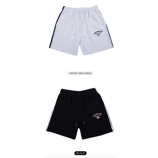 春季預訂|MUAHMUAH LOGO TAPE HALF PANTS 春季預訂|MUAHMUAH LOGO TAPE HALF PANTS