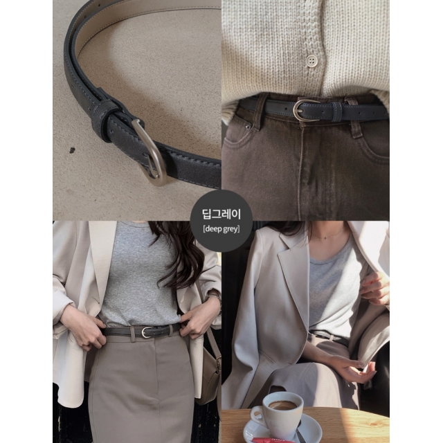 預訂｜SLOWAND #LENTO. Seasonless Classic Belt (4 COLOR)