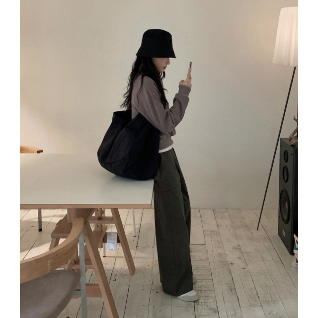 預訂｜SLOWAND 自家製 #SLOWMADE. Easy Wide Banding Cargo Pants (6 COLOR)