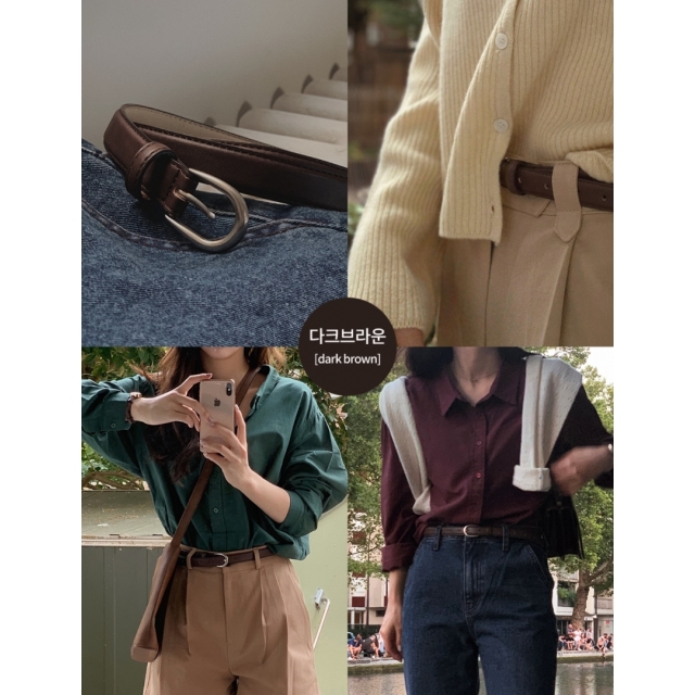 預訂｜SLOWAND #LENTO. Seasonless Classic Belt (4 COLOR)