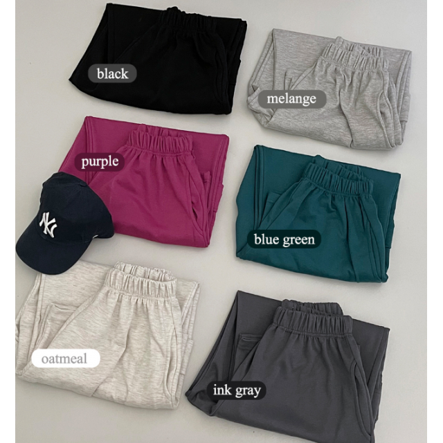 春季預訂|側口袋棉寛褲 6 COLORS 春季預訂|側口袋棉寛褲 6 COLORS
