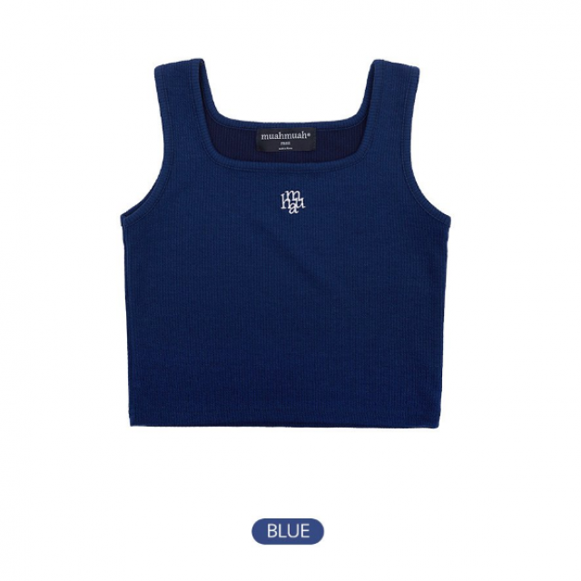 春季預訂｜MUAHMUAH LOGO SLIM FIT KNIT SLEEVELESS