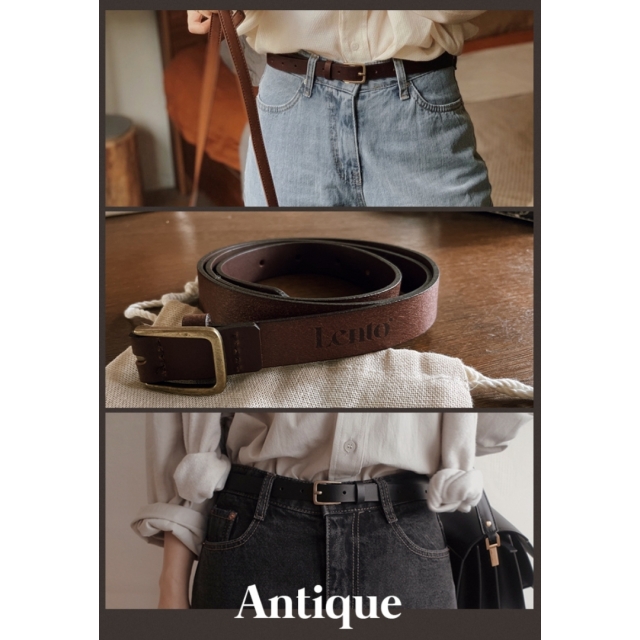 預訂｜SLOWAND #LENTO. Premium Cowhide Belt (4 COLOR)