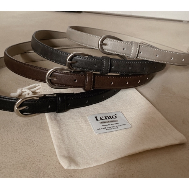 預訂｜SLOWAND #LENTO. Seasonless Classic Belt (4 COLOR)