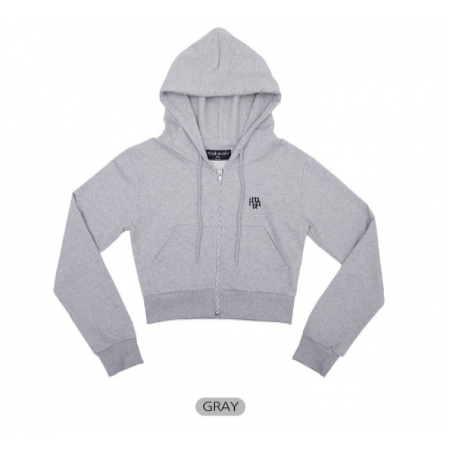 春季預訂｜MUAHMUAH LOGO POINT TRAINING CROP HOOD ZIPUP