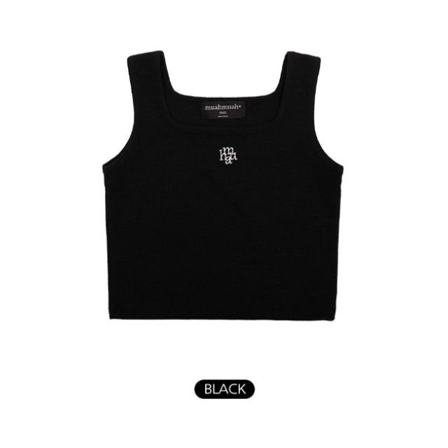 春季預訂｜MUAHMUAH LOGO SLIM FIT KNIT SLEEVELESS