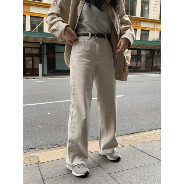 預訂｜SLOWAND 自家製 #SLOWMADE. Today Salt Grey Dying Denim Pants
