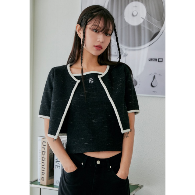 春季預訂|MUAHMUAH SIGNATURE LOGO POINT TWEED SET-UP 春季預訂|MUAHMUAH SIGNATURE LOGO POINT TWEED SET-UP
