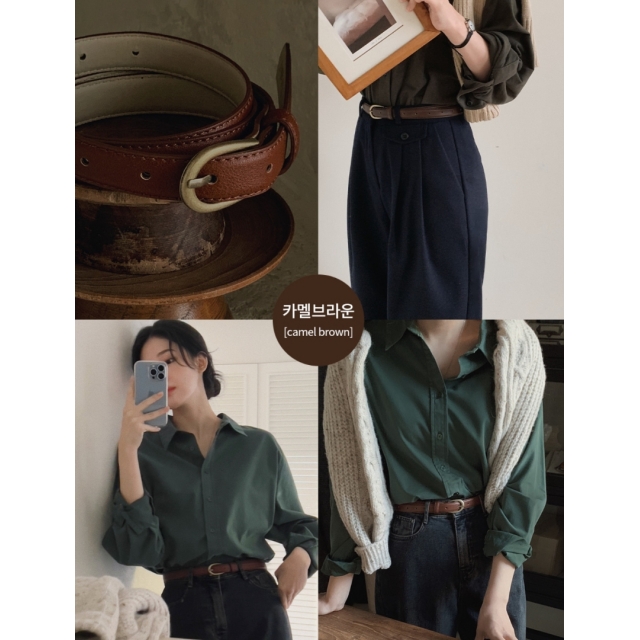 預訂｜SLOWAND #LENTO. Seasonless Classic Belt (4 COLOR)